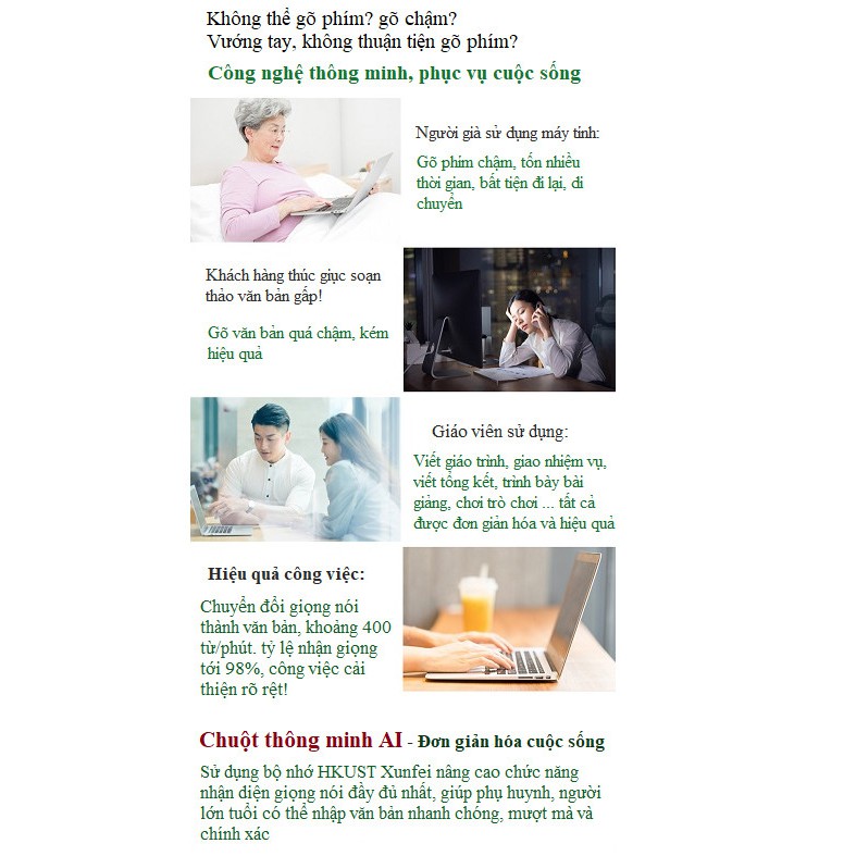 Chuột thông minh gõ văn bản bằng giọng nói, dịch trực tiếp tới 112 ngoại ngữ