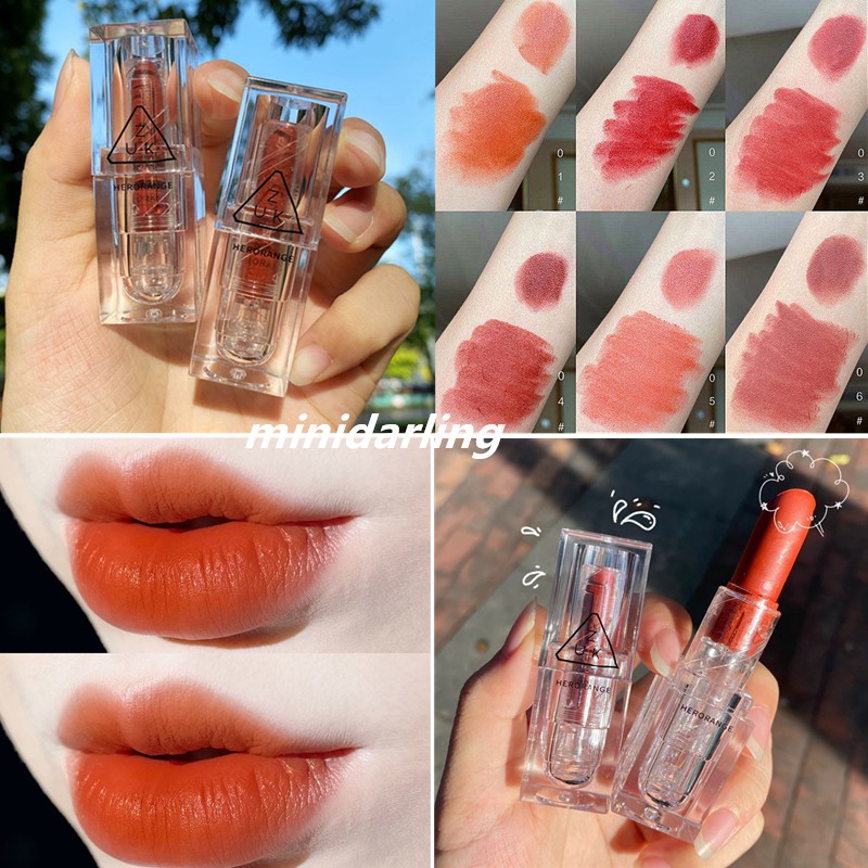 Son Môi lì Trang Điểm Màu Nude Lâu Trôi Chống Thấm Nước