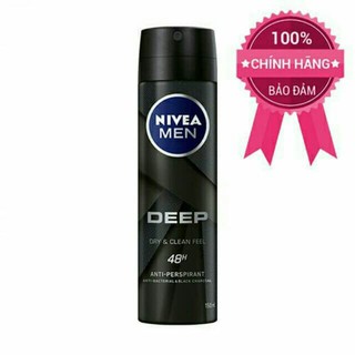 Xịt ngăn mùi Nivea Men than hoạt tính 150ml - Bon91