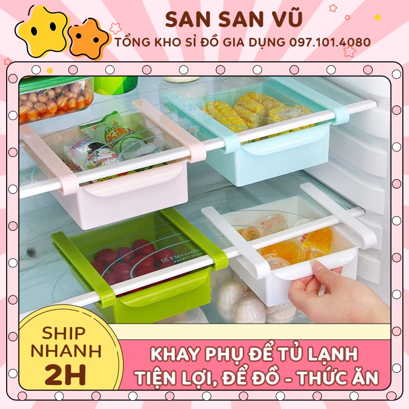 Khay nhựa để tủ lạnh tiện lợi, khay Phụ Để Đồ - Thức Ăn - Gia Tăng Diện Tích Của Tủ Lạnh