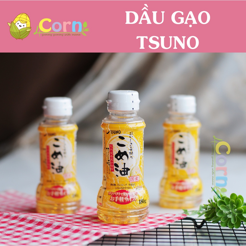 Dầu mầm gạo Tsuno Nhật Bản - Cho bé 7m+