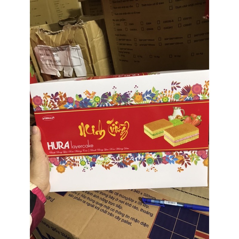 TẾT_ BÁNH HURA MINH PHÚ, MINH KHANG , MINH THỊNH ,MINH TƯỜNG KÈM TÚI GIẤY