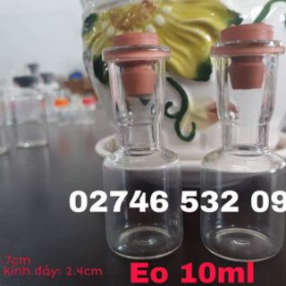 Lọ Thủy Tinh Từ 15ml đến 40ml Nắp Cao Su Xám hoặc Nắp Nhựa Trắng Siêu Xinh