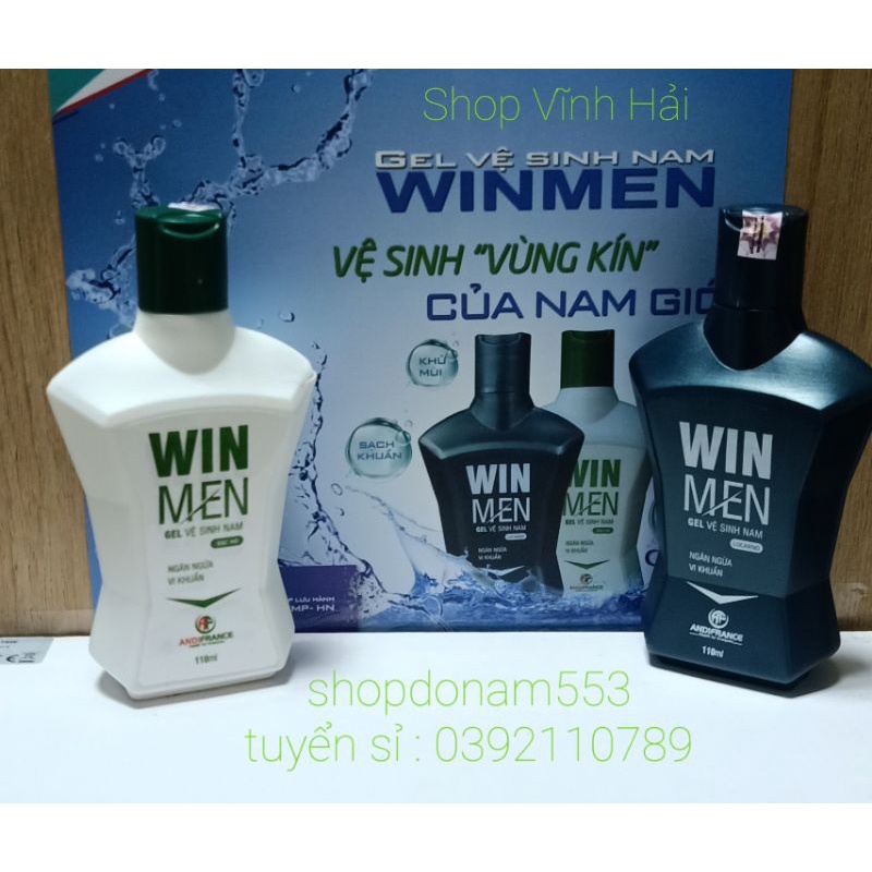 Gel vệ sinh nam Winmen 110ml - Dung dịch vệ sinh nam giới kháng khuẩn khử mùi ( hàng chuẩn Việt Nam )