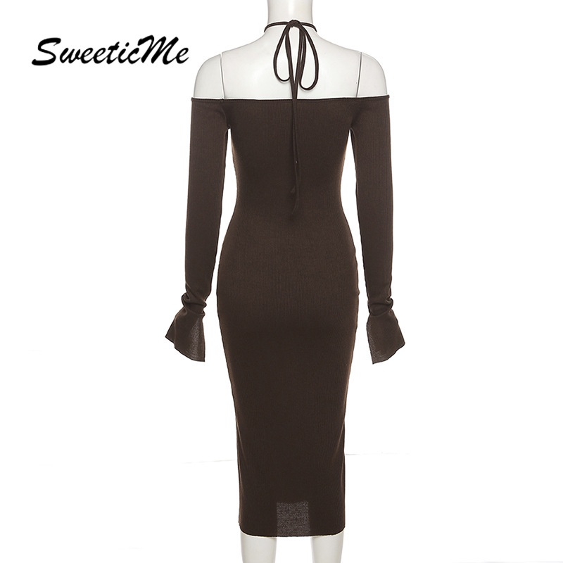 Đầm Ôm Body Cổ Yếm Và Vai Mới Của Nữ Sweeticme | BigBuy360 - bigbuy360.vn