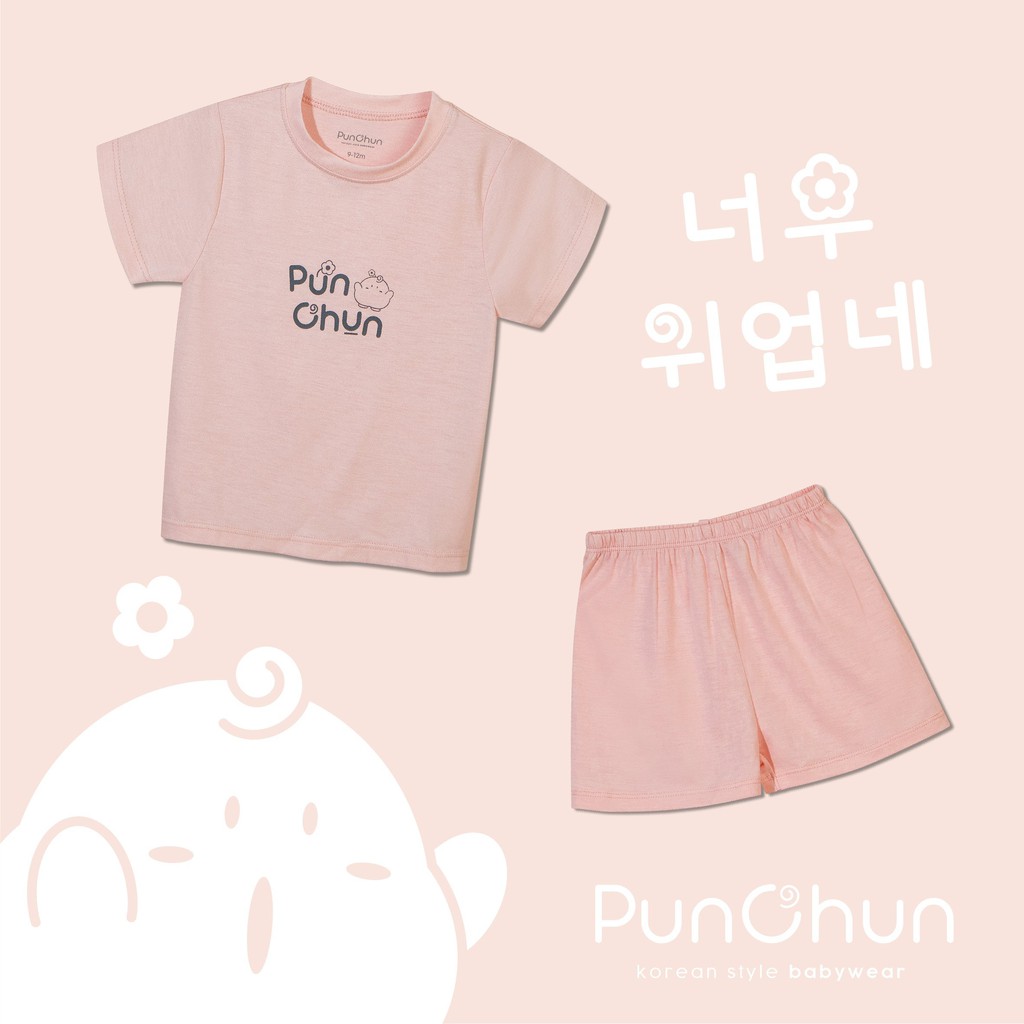 [PUNCHUN] Bộ Sơ Sinh Cộc Tay Cho Bé Trai/Gái Hãng Chất Cotton mềm Mát (sz 3M - 5y)