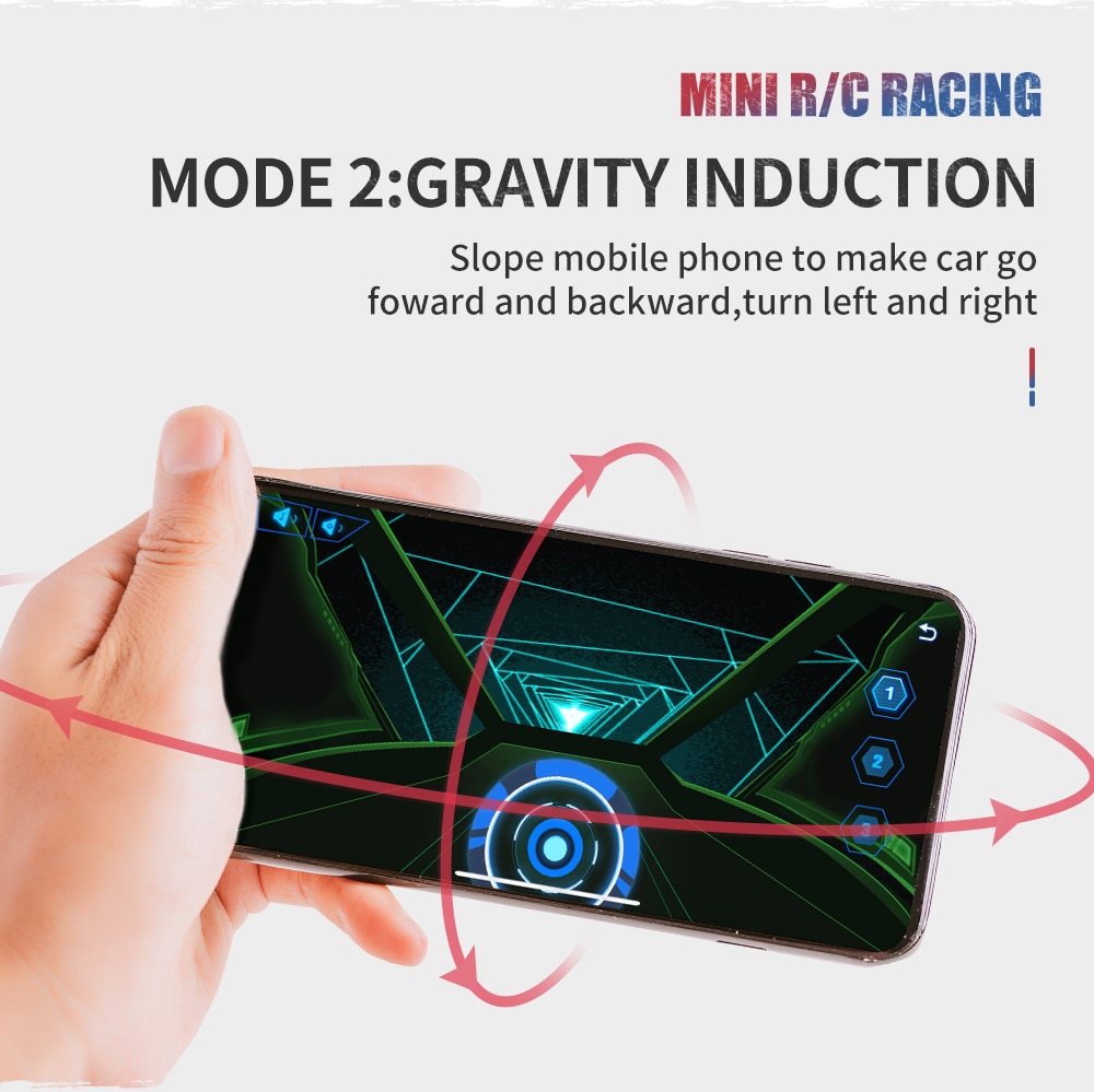 2.4g 1 / 58 Mini RC Điều Khiển Từ Xa Đua Xe Ô Tô Có Ánh Sáng APP Điều Khiển Nhiều Người Chơi Xe Drift-Buggy Bluetooth radio Đồ Chơi Kid