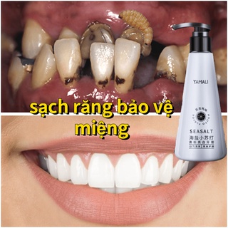 Kem đánh trắng răng kem đánh răng muối 210g Làm trắng răng làm sạch răng dán trắng răng crest
