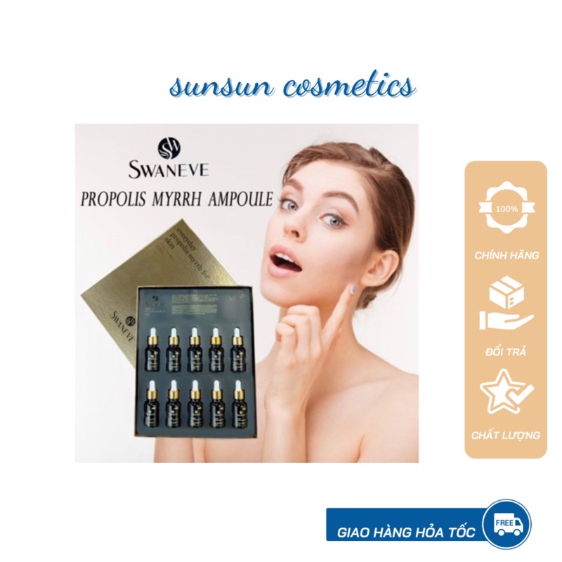 SWANEVE PROPOLIS MYRRH AMPOULE hết mụn làm trắng xoá nhăn nội địa Hàn