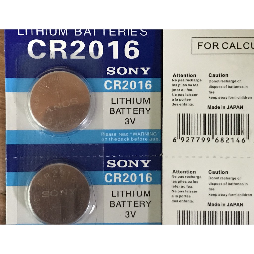 Pin Sony Japan 3V CR2023 / CR2025 / CR2016 / CR1632 / CR1620 / CR1616 / CR 1220, Pin cúc Sony Japan 3V Lithium