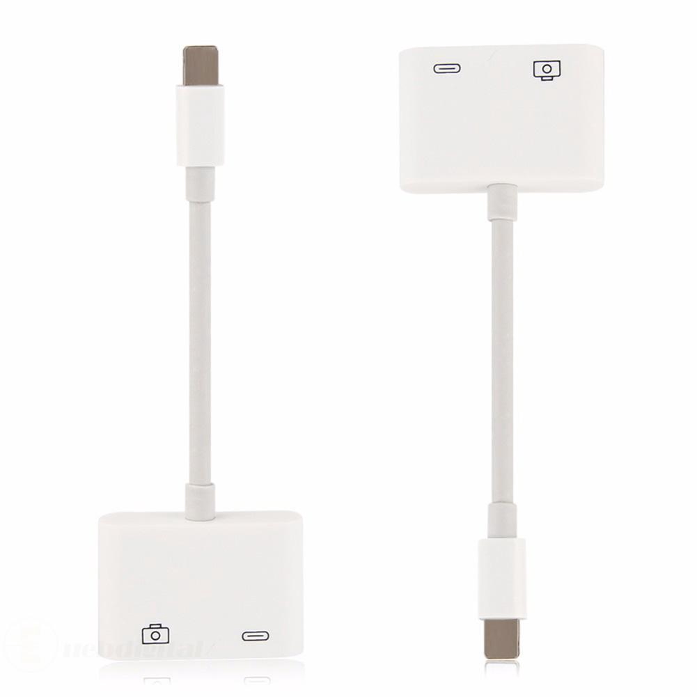 ❄  2 in 1 Camera Connection Kit 8Pin to USB OTG Cable Adapter for iPhone iPad