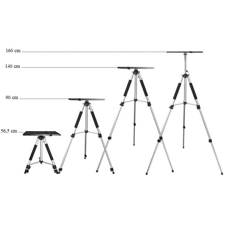 Giá đỡ máy chiếu/ Tripod 3 chân đỡ máy chiếu có bánh xe W615H