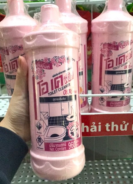 Nước Tẩy Bồn Cầu Okay Pink Thái Lan 960ml