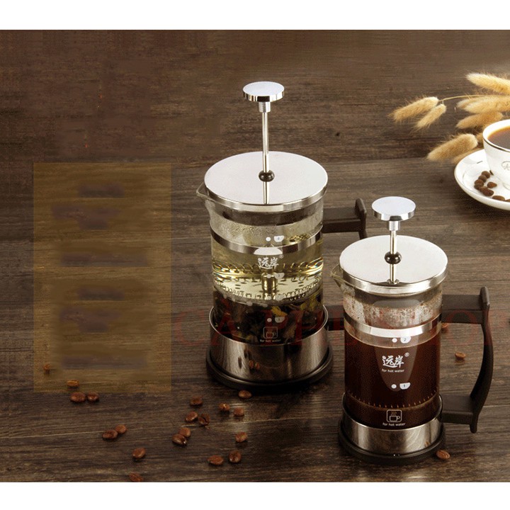 Bình pha trà cà phê kiểu pháp French Press 600ml 350ml