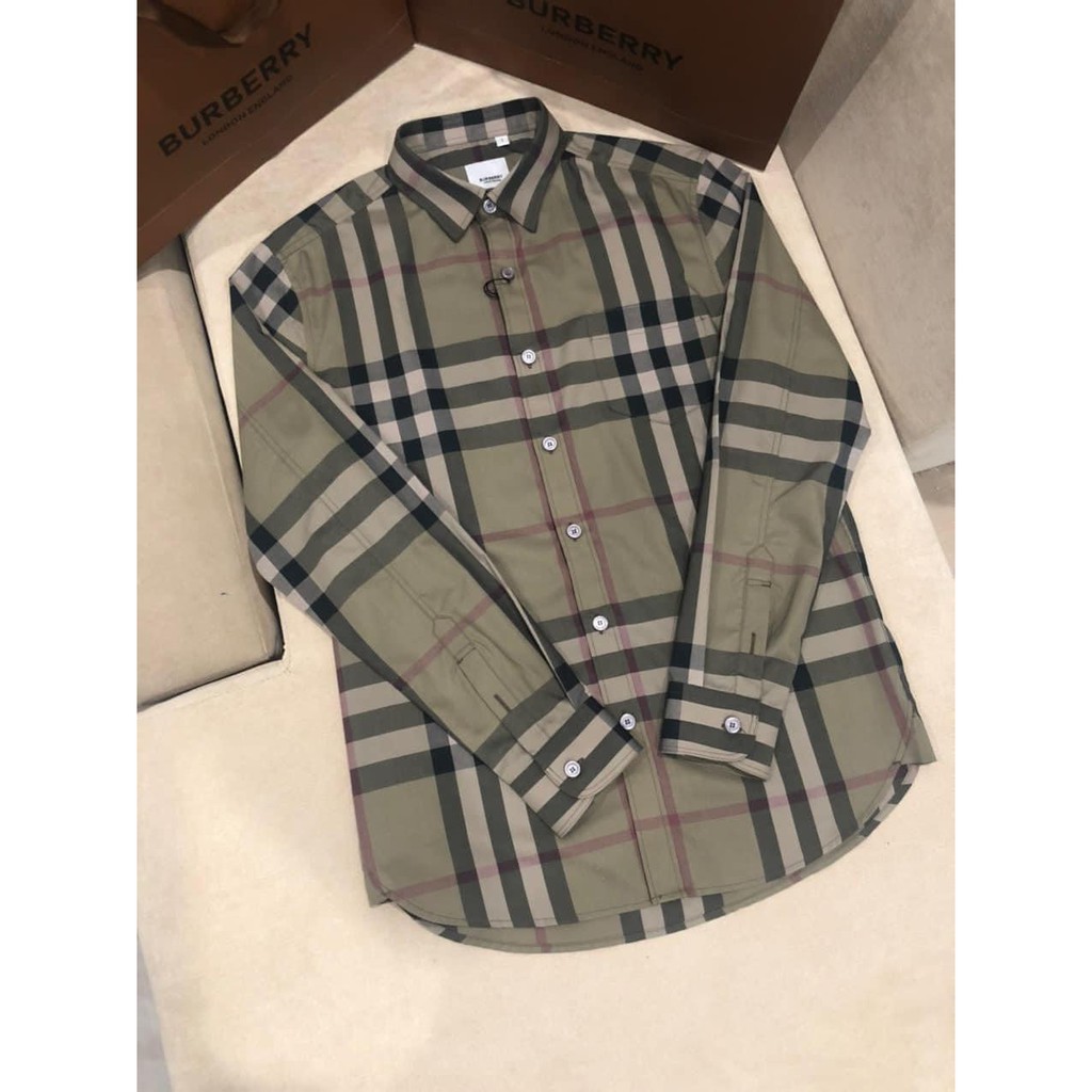 Áo sơ mi dài tay BBR New 2021 caro siêu cấp 1-1 on web MLN size XS-S-M-L-XL