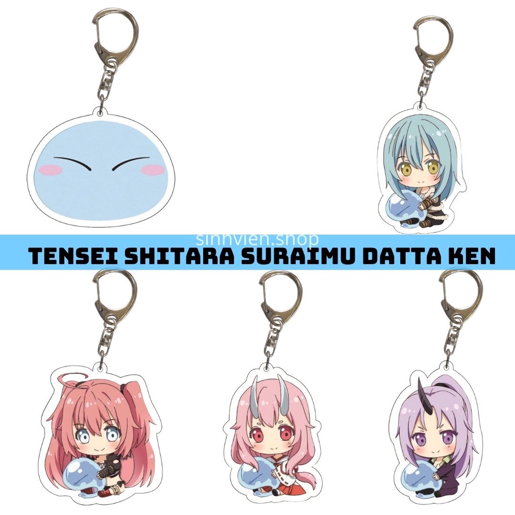 Móc khóa Anime/Manga chuyển sinh thành Slime Tensei Shitara Suraimu Datta Ken 55mm