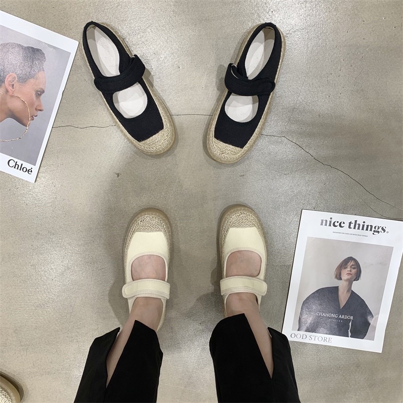 𝐒𝐨𝐝𝐚𝐤𝐞𝐢𝐭𝐡 ✿ Giày búp bê cói quai ngang