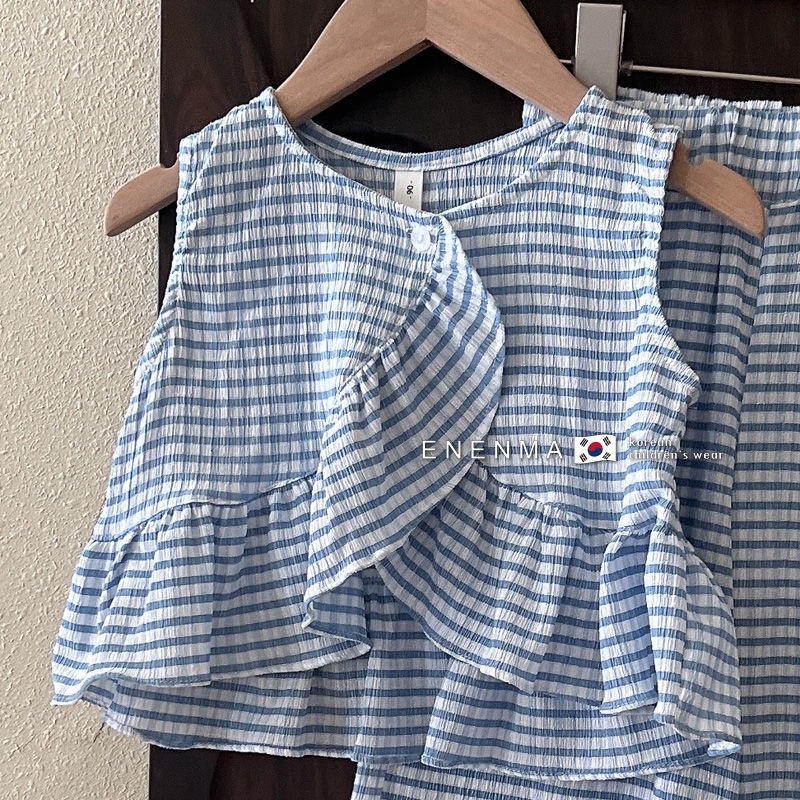 Set Áo Thun Ngắn Tay Và Chân Váy Phong Cách Hàn Quốc Dành Cho Bé Gái