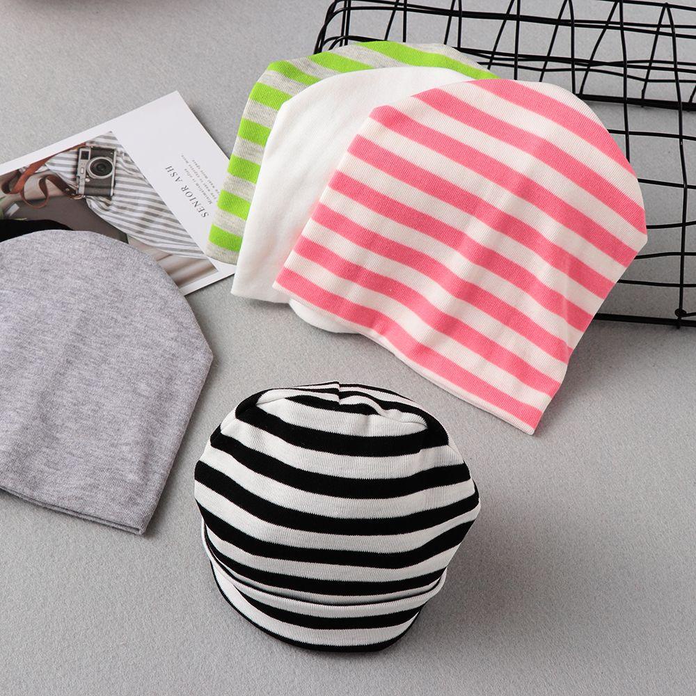 Mũ Beanie Sọc Ngang Đáng Yêu Cho Bé Gái