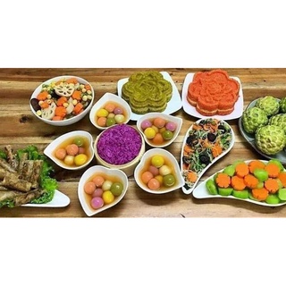 Set chè trôi tàu ngũ sắc