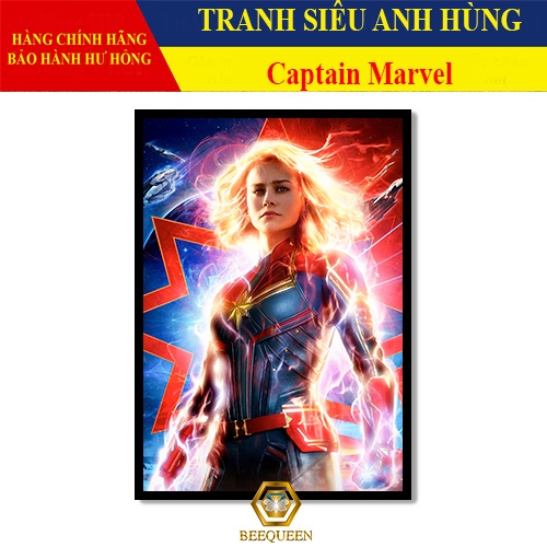 [MS51-75] Tranh Siêu Anh Hùng Captain Marvel - Đại úy Marvel