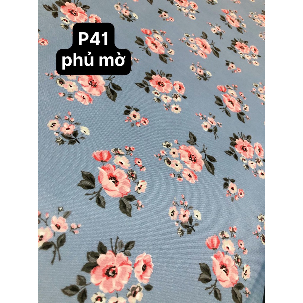 VẢI CANVAS PHỦ PVC HOA P41