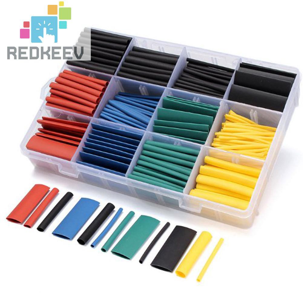 Set 530 ống co nhiệt nhiều màu sắc khác nhau cách nhiệt tiện lợi
