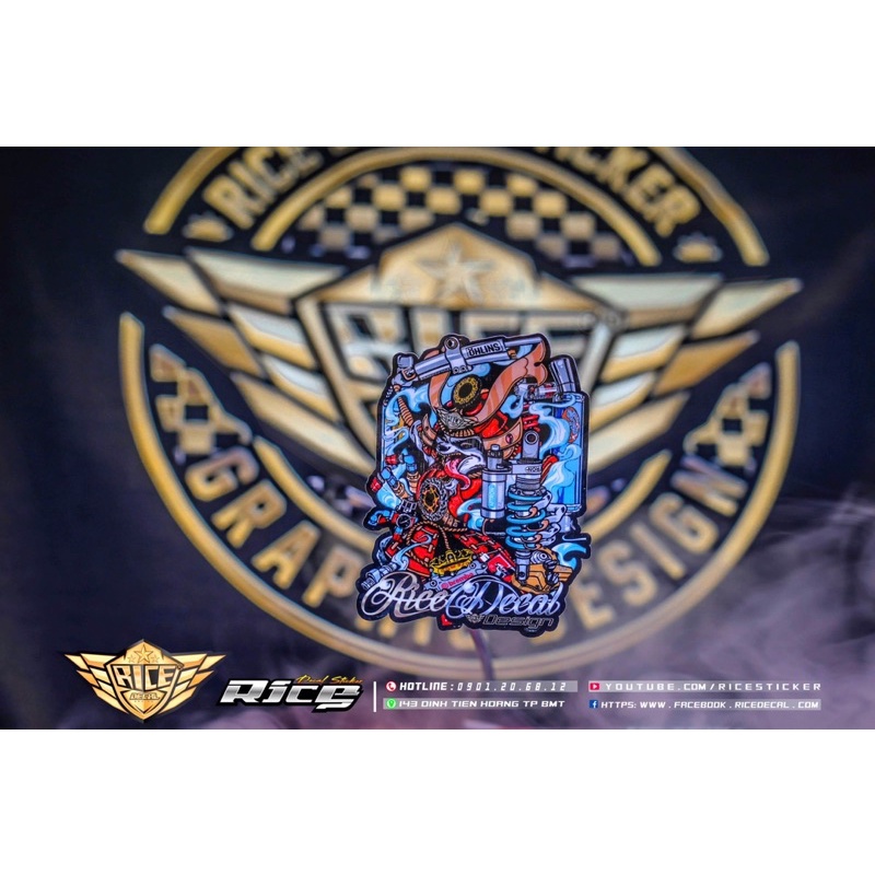 Tem Sticker Rice phiên bản độc lạ 🚦