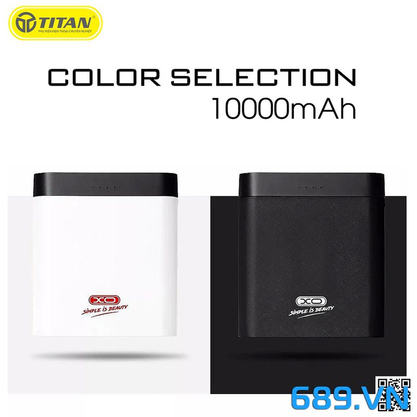 [SỐ LƯỢNG CÓ HẠN] Sạc dự phòng 10000mah XO PB39A siêu gọn (trắng)