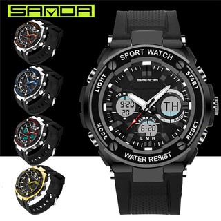 [TẶNG VÒNG TAY, PIN, FULL BOX] Đồng hồ Nam Thể Thao SANDA 733 Chính Hãng Kim Số Độc Lập Chống Nước Vỏ Kim Loại (MỚI)
