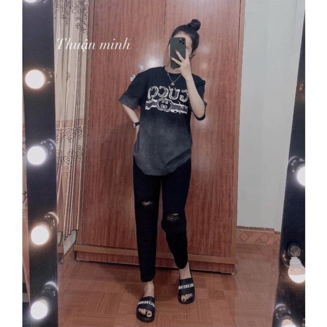 Áo Phông Nam Nữ Unisex Loang G.C,Áo Thun Vintage Loang Pha Màu Ulzzang Hot