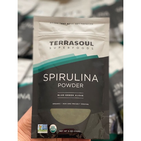 Bột Spirulina / Chlorella Terrasoul- uống thanh lọc cơ thể 117g