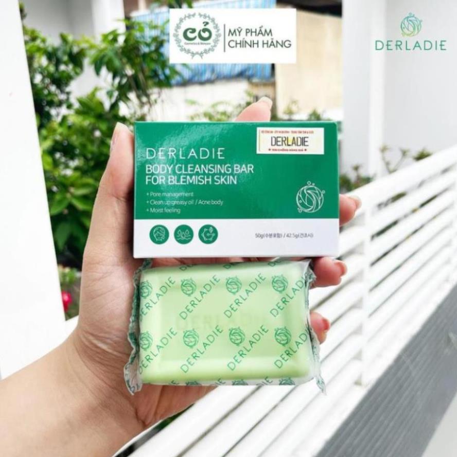 Bánh Xà Phòng Derladie /Xà Bông Cục Giảm Mụn Lưng Cơ Thể Derladie Body Cleansing Bar Blemish Skin 50gr | BigBuy360 - bigbuy360.vn