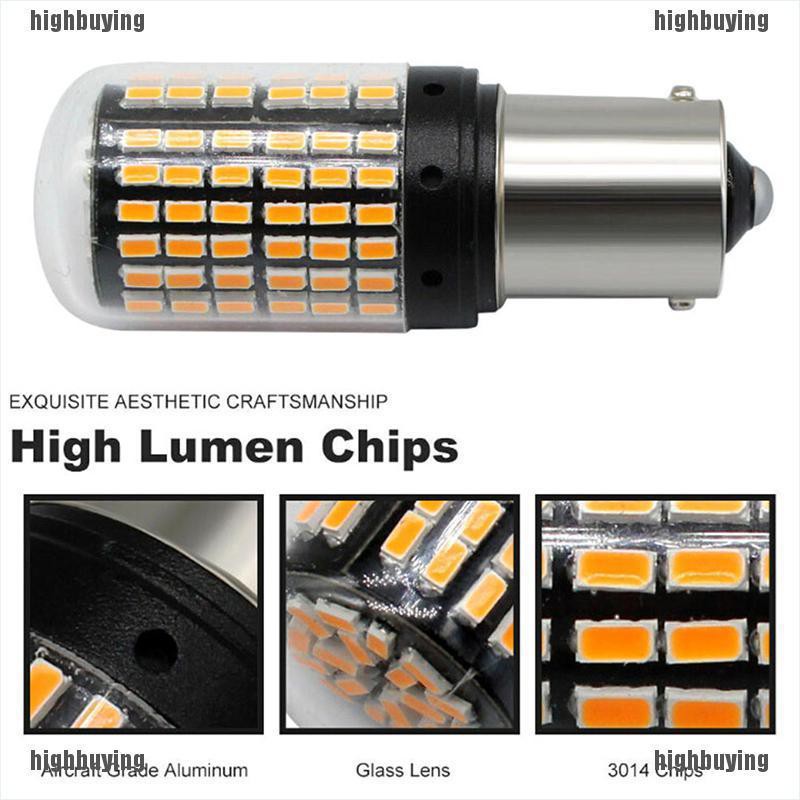 1 Đèn Tín Hiệu Xi Nhan Màu Vàng 1156 1095 141 P21W Ba15S 7506 Led 3014 144-smd