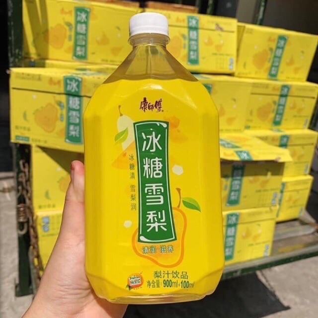 Sỉ 1 thùng 12 chai nước lê 900-1000ml