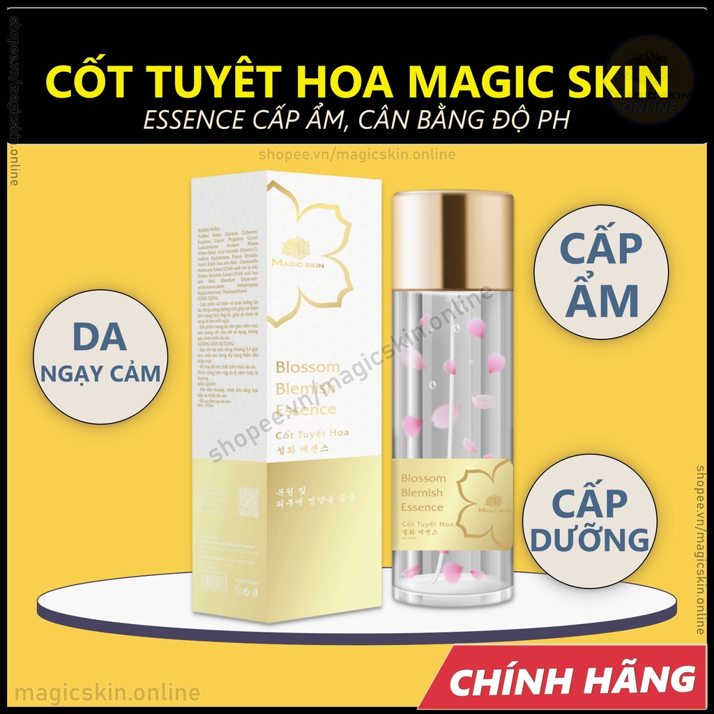 CỐT TUYẾT HOA TONER DƯỠNG DA CĂNG BÓNG MAGICSKIN