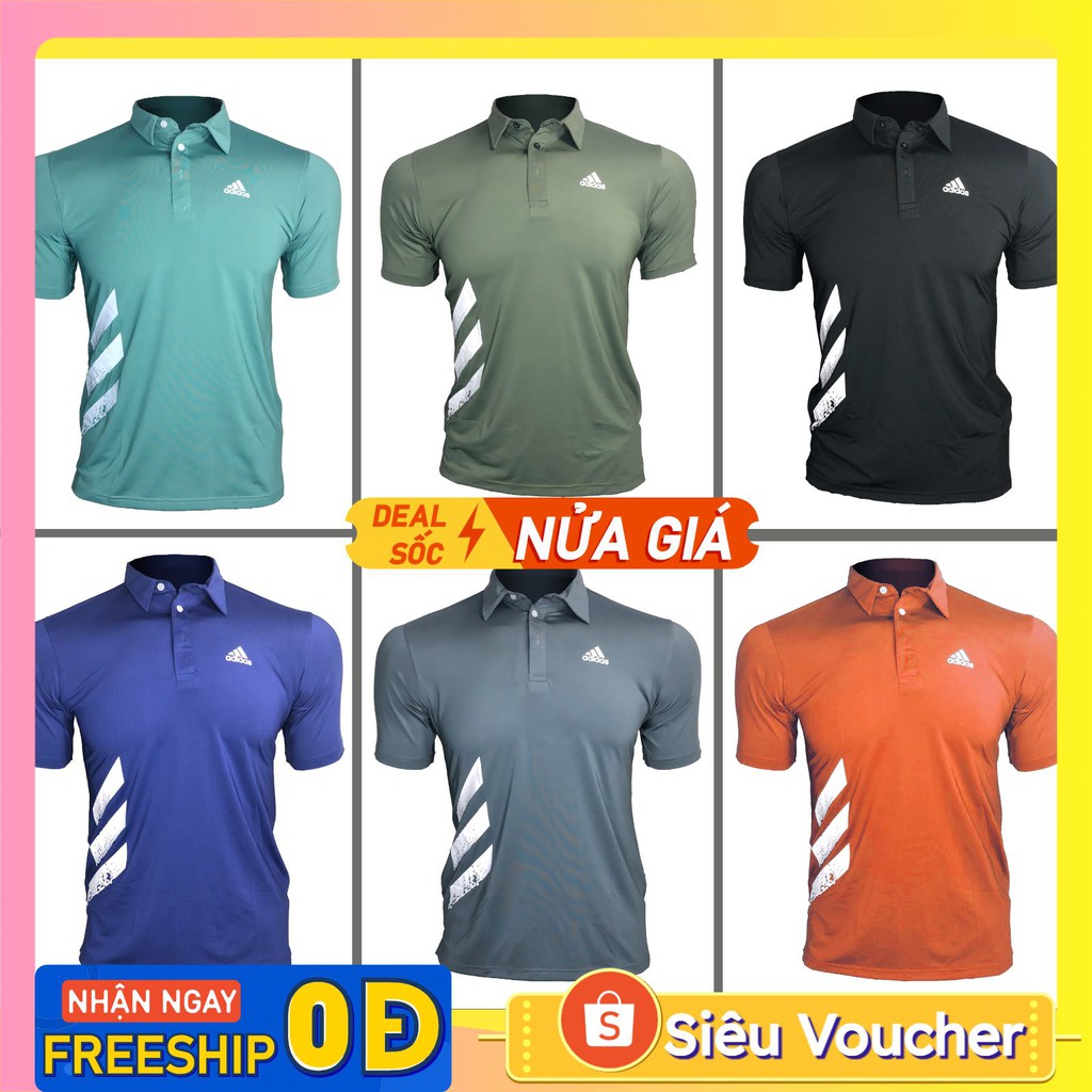 Áo phông nam có cổ adidas polo nam cổ bẻ poloman cao cấp đẹp thời trang