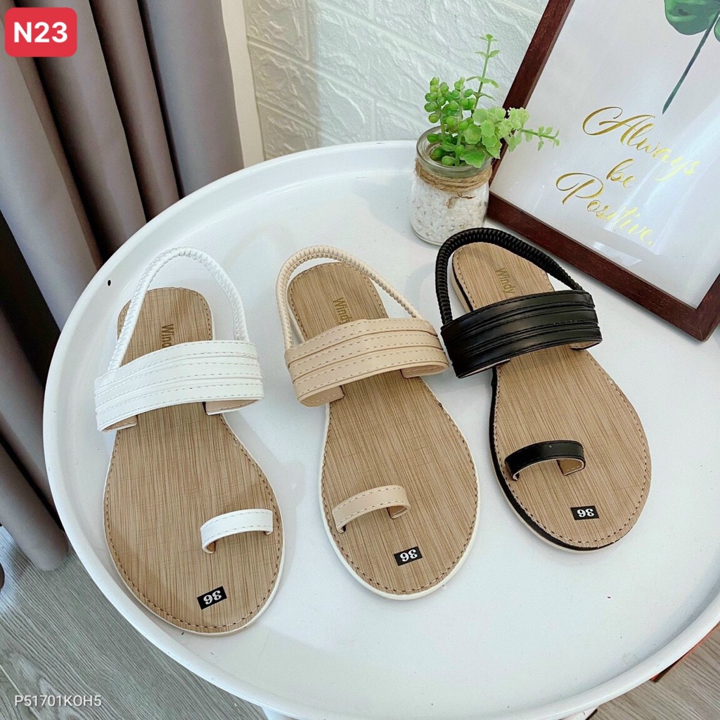 Dép xỏ ngón phối quai hậu xinh xắn