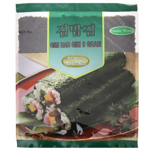 Rong biển cuộn cơm kimbab Hàn Quốc 4 lá gói 9G