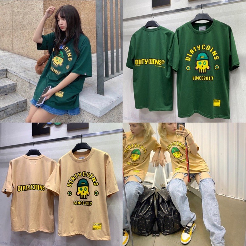 Áo thun Bob T-shirt Dirtycoins - Dark Green Full tag Nam nữ Kun Shop