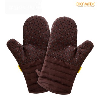 CHEFMADE High Temperature Heat Resistant Cotton Silicone Non-slip Anti-scalding Thickened Gloves Microwave Oven Kitchen Baking Tools WK9136/WK9832