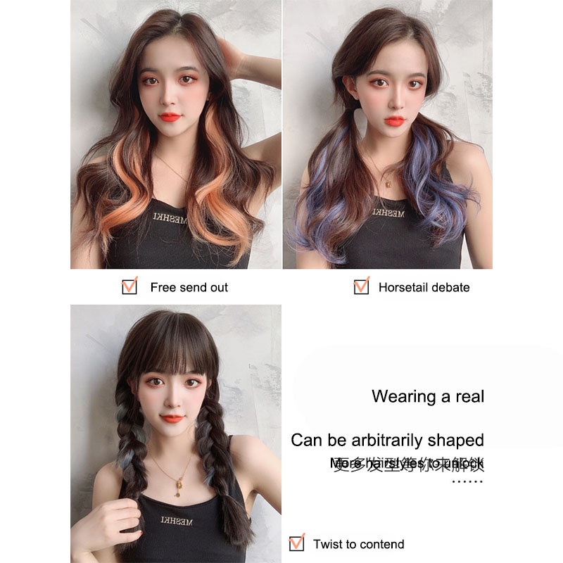 ✨✨Kẹp light tóc giả xoăn + thẳng nhiều màu hót hít ạ!