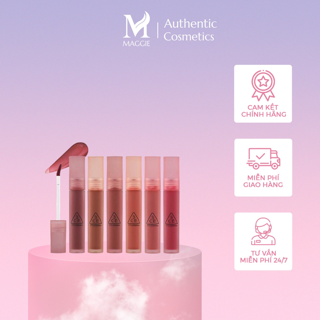 SON KEM 3.C.E BLUR WATER TINT LÌ MỊN MÔI