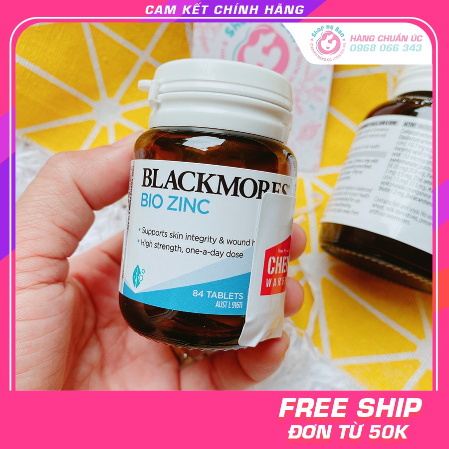 [TEM CHEMIST] Kẽm Blackmores Bio Zinc 84 viên Úc