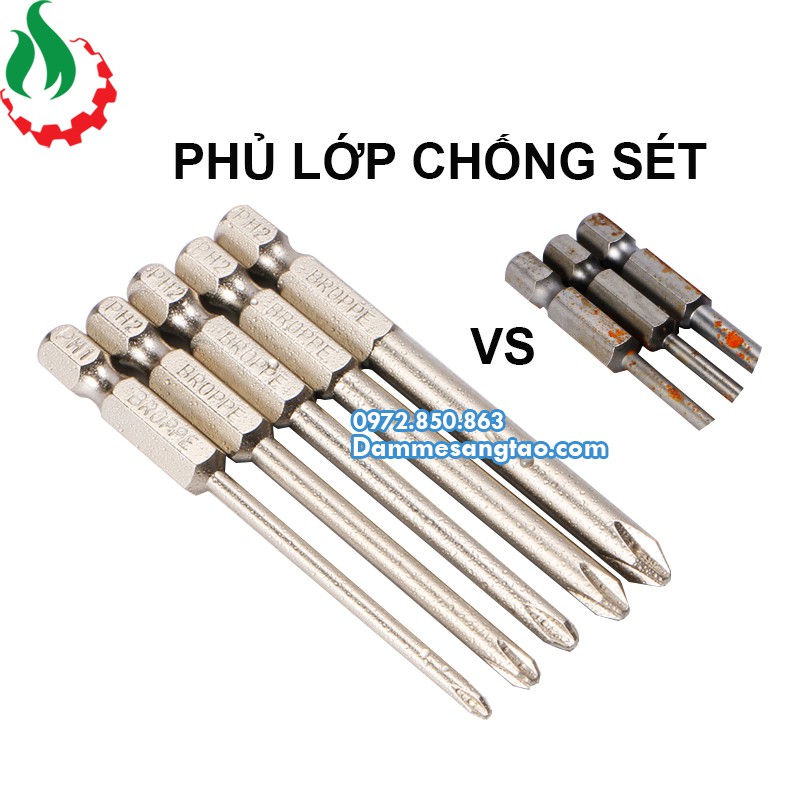 DMST Mũi vít 4 cạnh chuôi lục giác broppe