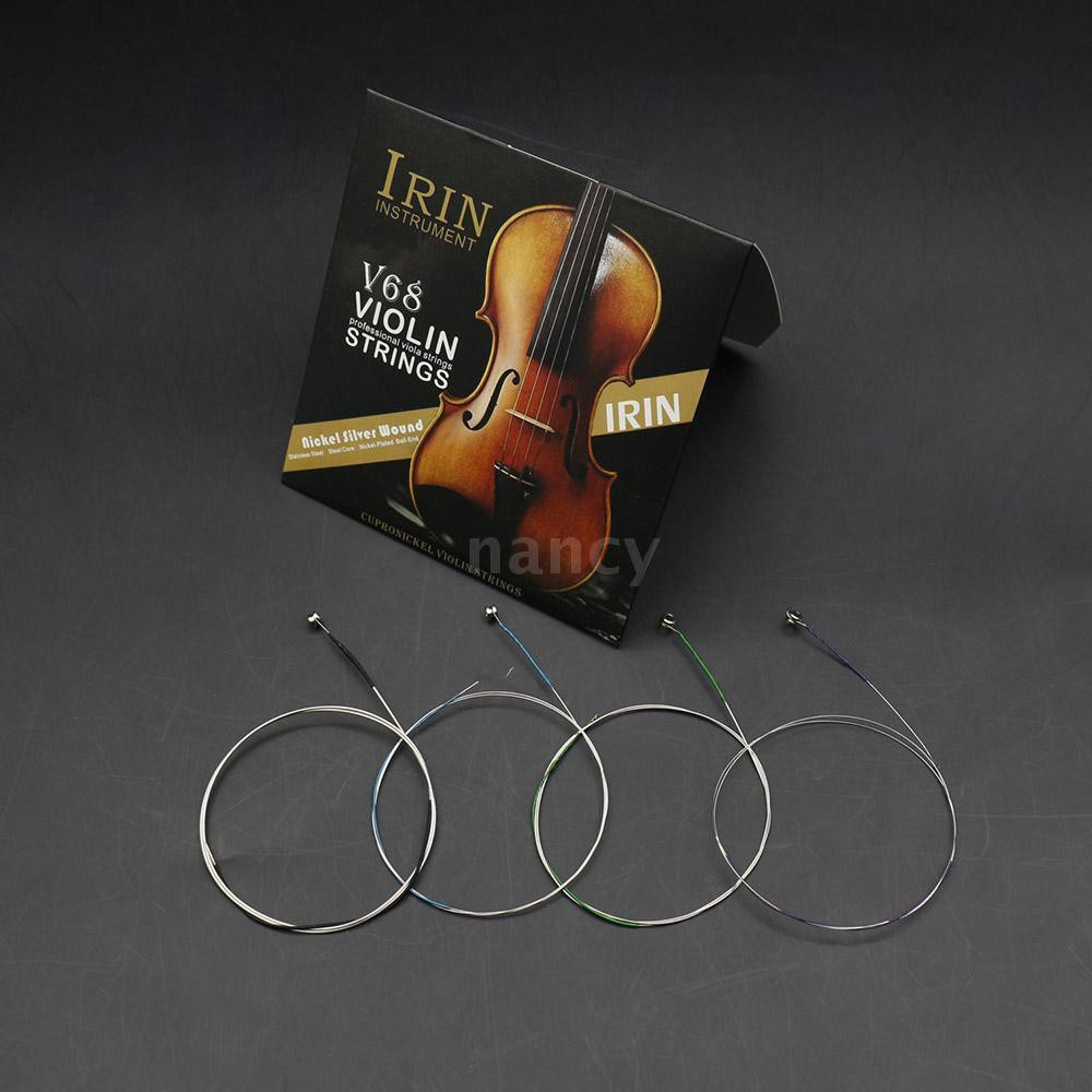 Trọn bộ dây đàn vĩ cầm  lõi thép bọc bạc niken với đầu mạ niken