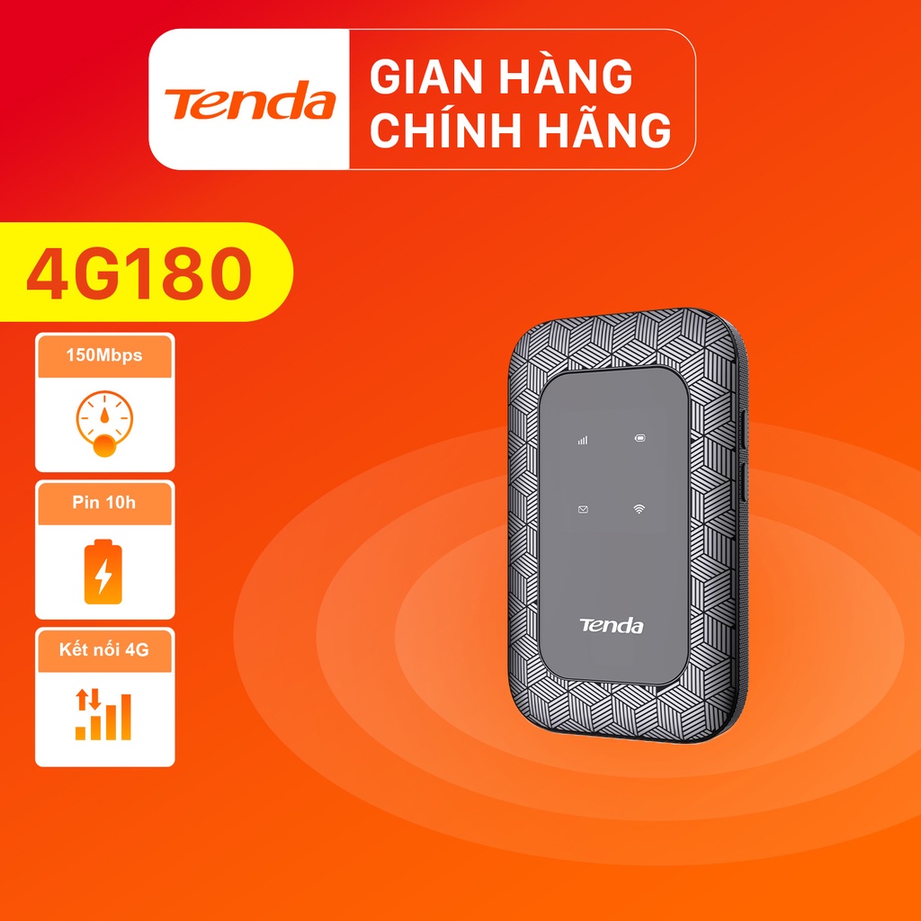 Mã ELBAU5 giảm 5% tối đa 500K] Tenda Bộ phát Wifi di động 4G LTE