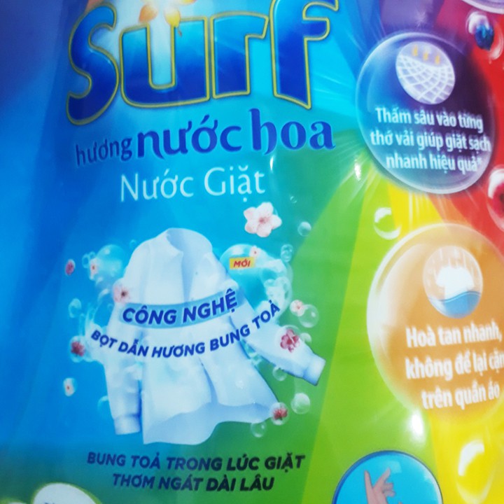 NEW Nước giặt Surf hương nước hoa 3,1kg có nắp vặn