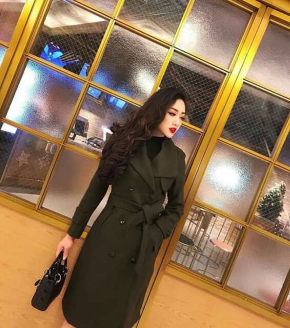 Áo khoác dạ cổ Vest dày hai lớp