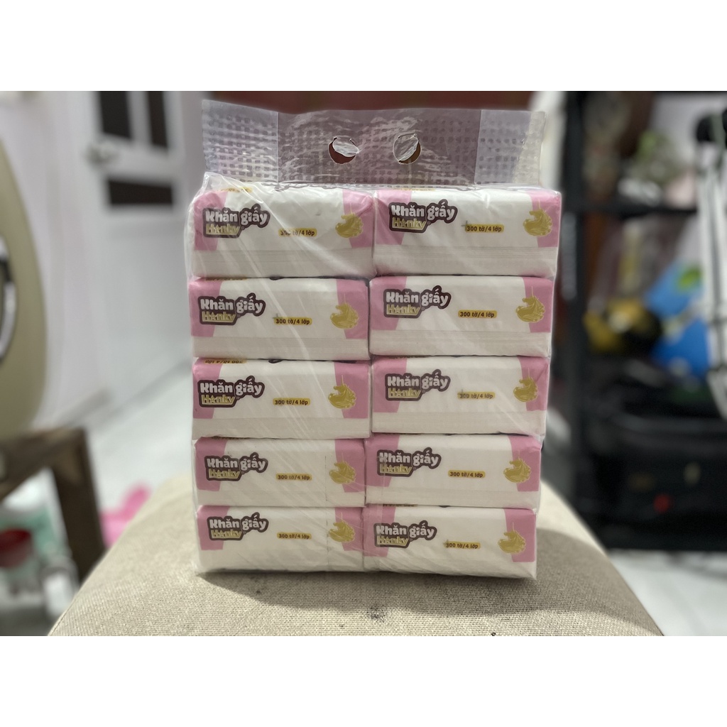 Giấy ăn 5 lớp Hanky,thùng 20 gói size to siêu dai mềm mại.khăn giấy lụa hanky hàng chính hãng.